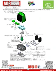 OPERADOR ELECTROMECANICO CORREDIZO DE CREMALLERA BAÑO EN ACEITE, USO INTENSIVO, VELOZ MARCA CENTURION MOD.D5 SMART MARCA CENTURION